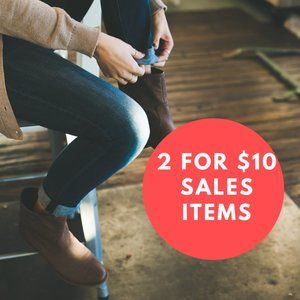 2/ for $10 Sales Items follow